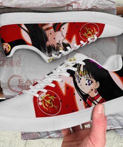 Sailor Mars Skate Shoes Sailor Moon Anime Custom Shoes PN10 - 2 - GearAnime