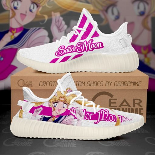 Sailor Moon Yzy Shoes Pink Custom Anime Sneakers TT10 - 1 - GearAnime