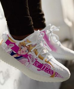 Sailor Moon Yzy Shoes Pink Custom Anime Sneakers TT10 - 3 - GearAnime