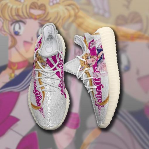 Sailor Moon Yzy Shoes Pink Custom Anime Sneakers TT10 - 2 - GearAnime