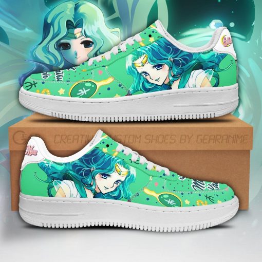 Sailor Neptune Air Force Sneakers Sailor Moon Anime Shoes Fan Gift PT04 - 1 - GearAnime