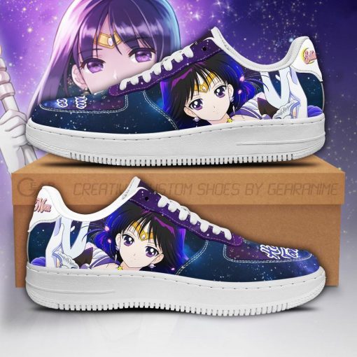 Sailor Saturn Air Force Sneakers Sailor Moon Anime Shoes Fan Gift PT04 - 1 - GearAnime