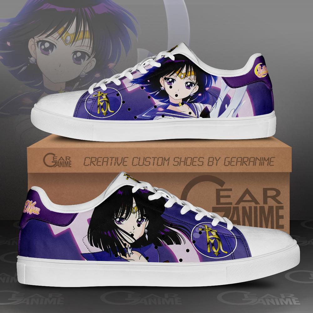 Sailor Saturn Skate Shoes Sailor Moon Anime Custom Shoes PN10 - Shopeuvi