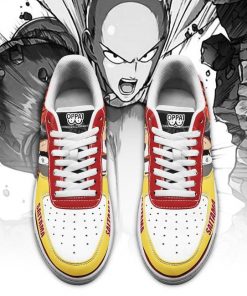 Saitama Air Force Sneakers One Punch Man Anime Custom Shoes PT09 - 2 - GearAnime