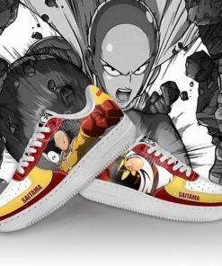 Saitama Air Force Sneakers One Punch Man Anime Custom Shoes PT09 - 4 - GearAnime