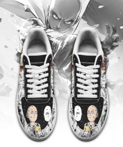 Saitama One Punch Man Air Force Sneakers Anime Custom Shoes - 2 - GearAnime