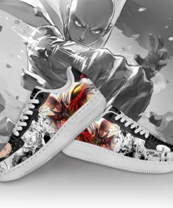 Saitama One Punch Man Air Force Sneakers Anime Custom Shoes - 3 - GearAnime