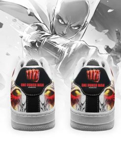 Saitama One Punch Man Air Force Sneakers Anime Custom Shoes - 4 - GearAnime