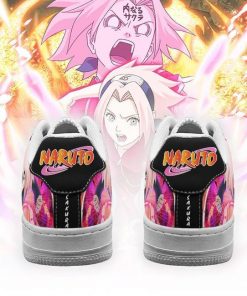 Sakura Haruno Air Force Sneakers Custom Naruto Anime Shoes Leather - 3 - GearAnime