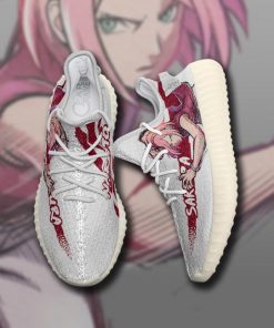 Sakura Haruno Yzy Shoes Naruto Custom Anime Sneakers TT10 - 2 - GearAnime
