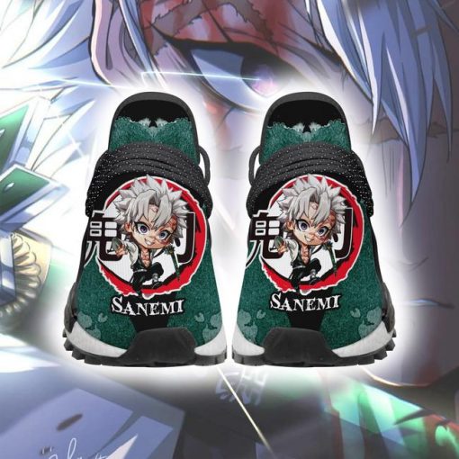 Sanemi Shinazugawa NMD Shoes Custom Demon Slayer Anime Sneakers - 2 - GearAnime