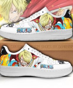 Sanji Air Force Sneakers Custom One Piece Anime Shoes Fan PT04 - 1 - GearAnime