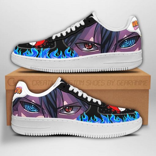 Sasuke Eyes Air Force Sneakers Naruto Anime Shoes Fan Gift PT04 - 1 - GearAnime