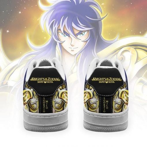 Scorpio Milo Air Force Sneakers Uniform Saint Seiya Anime Shoes - 3 - GearAnime