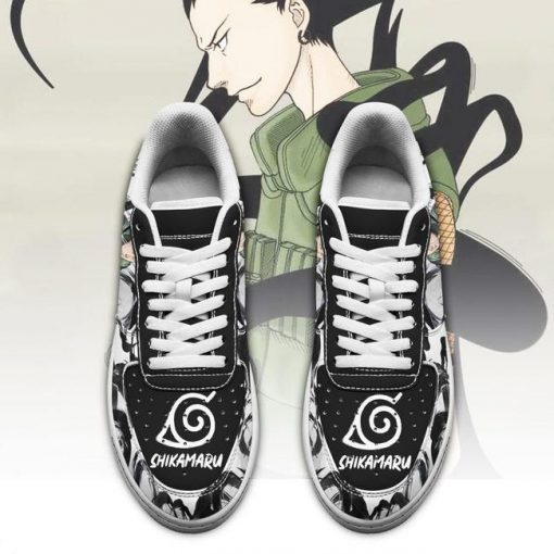 Shikamaru Air Force Sneakers Custom Naruto Anime Shoes Leather - 2 - GearAnime