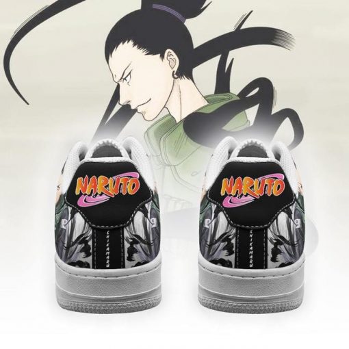 Shikamaru Air Force Sneakers Custom Naruto Anime Shoes Leather - 3 - GearAnime