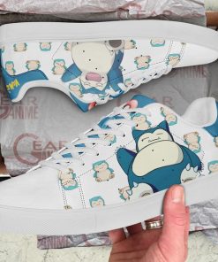 Snorlax Skate Shoes Pokemon Custom Anime Shoes PN11 - 2 - GearAnime