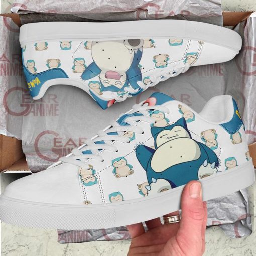 Snorlax Skate Shoes Pokemon Custom Anime Shoes PN11 - 2 - GearAnime