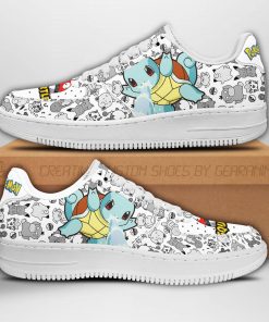 Squirtle Air Force Sneakers Pokemon Shoes Fan Gift PT04 - 1 - GearAnime