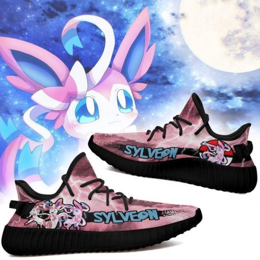Sylveon Yzy Shoes Pokemon Anime Sneakers Fan Gift Idea TT04 - 2 - GearAnime