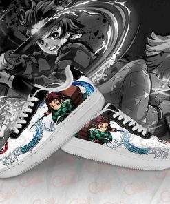 Tanjiro And Zenitsu Air Force Sneakers Demon Slayer Anime Shoes PT10 - 2 - GearAnime