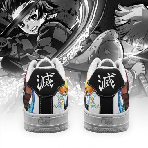 Tanjiro And Zenitsu Air Force Sneakers Demon Slayer Anime Shoes PT10 - 3 - GearAnime
