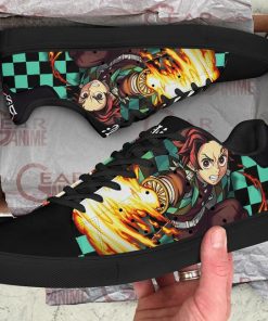 Tanjiro Sun Breathing Skate Shoes Demon Slayer Anime Custom Shoes PN10 - 2 - GearAnime