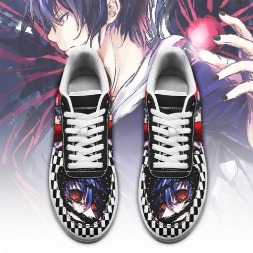 Tokyo Ghoul Ayato Air Force Sneakers Custom Checkerboard Shoes Anime - 2 - GearAnime