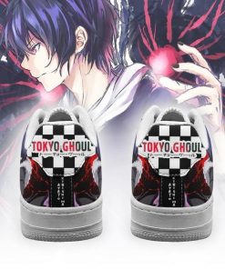 Tokyo Ghoul Ayato Air Force Sneakers Custom Checkerboard Shoes Anime - 3 - GearAnime