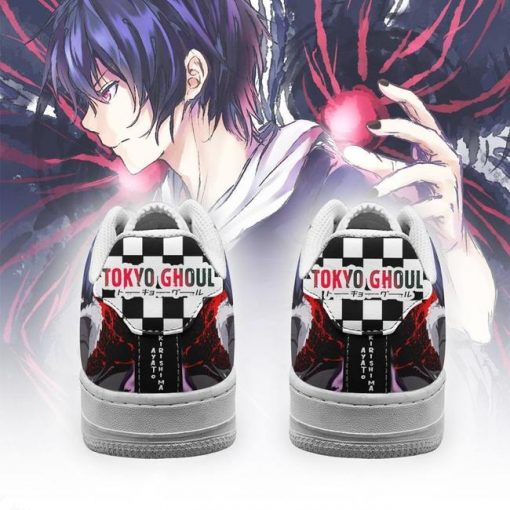 Tokyo Ghoul Ayato Air Force Sneakers Custom Checkerboard Shoes Anime - 3 - GearAnime