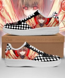 Tokyo Ghoul Hinami Air Force Sneakers Custom Checkerboard Shoes Anime - 1 - GearAnime