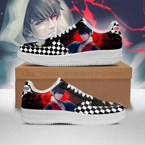 Tokyo Ghoul Koutarou Air Force Sneakers Custom Checkerboard Shoes Anime - 1 - GearAnime