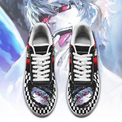 Tokyo Ghoul Nishiki Air Force Sneakers Custom Checkerboard Shoes Anime - 2 - GearAnime