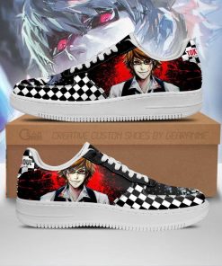 Tokyo Ghoul Nishiki Air Force Sneakers Custom Checkerboard Shoes Anime - 1 - GearAnime