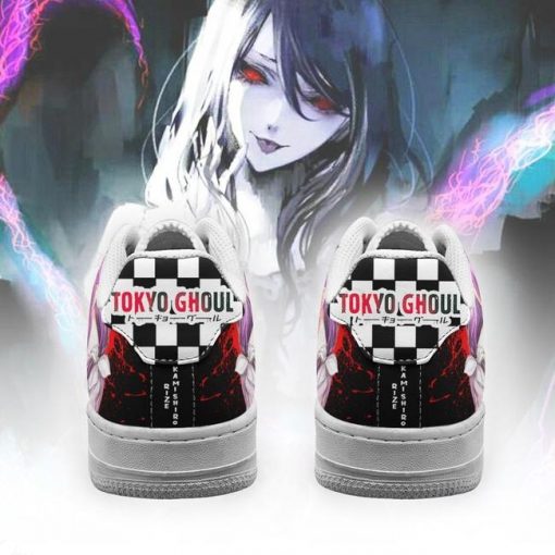 Tokyo Ghoul Rize Air Force Sneakers Custom Checkerboard Shoes Anime - 3 - GearAnime