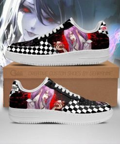 Tokyo Ghoul Rize Air Force Sneakers Custom Checkerboard Shoes Anime - 1 - GearAnime