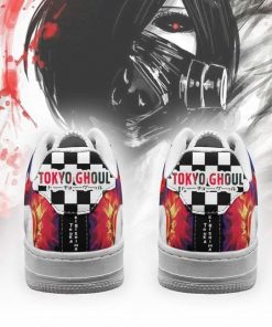 Tokyo Ghoul Touka Air Force Sneakers Custom Checkerboard Shoes Anime - 3 - GearAnime