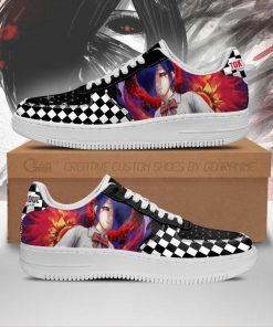 Tokyo Ghoul Touka Air Force Sneakers Custom Checkerboard Shoes Anime - 1 - GearAnime