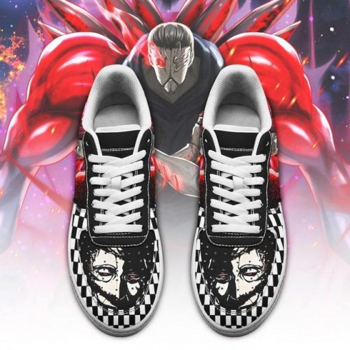 Tokyo Ghoul Yoshimura Air Force Sneakers Custom Checkerboard Shoes Anime - 2 - GearAnime