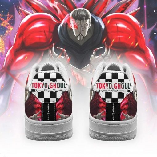 Tokyo Ghoul Yoshimura Air Force Sneakers Custom Checkerboard Shoes Anime - 3 - GearAnime