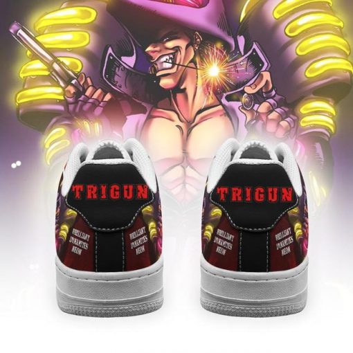 Trigun Shoes Brilliant Dynamites Neon Air Force Sneakers Anime Shoes - 3 - GearAnime