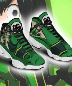 Tsuyu Asui Jordan 13 Shoes My Hero Academia Anime Sneakers - 4 - GearAnime