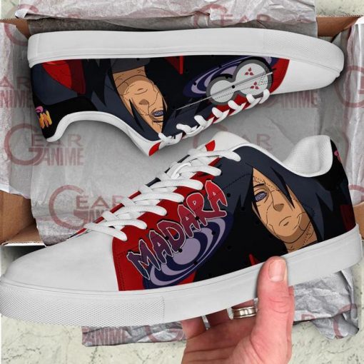 Uchiha Madara Skate Shoes Naruto Anime Custom Shoes PN10 - 2 - GearAnime