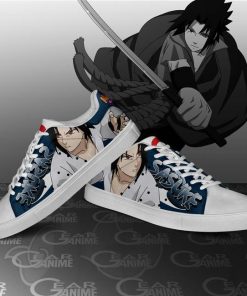 Uchiha Sasuke Skate Shoes Naruto Anime Custom Shoes PN10 - 4 - GearAnime