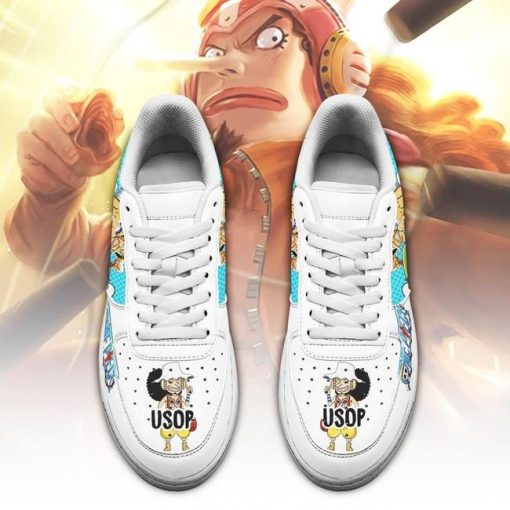 Usop Air Force Sneakers Custom One Piece Anime Shoes Fan PT04 - 2 - GearAnime