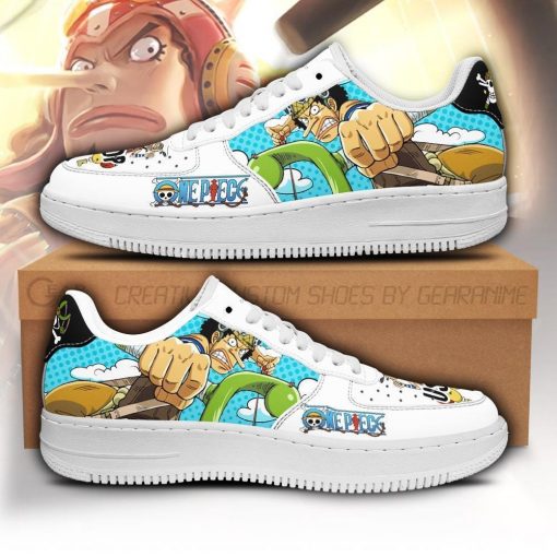 Usop Air Force Sneakers Custom One Piece Anime Shoes Fan PT04 - 1 - GearAnime