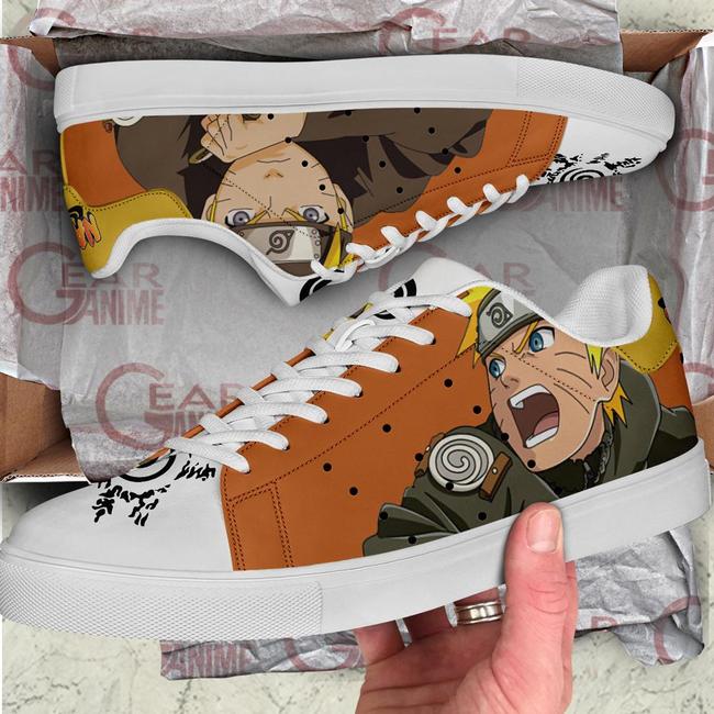 Uzumaki Naruto Skate Shoes Naruto Anime Custom Shoes PN10 - Shopeuvi