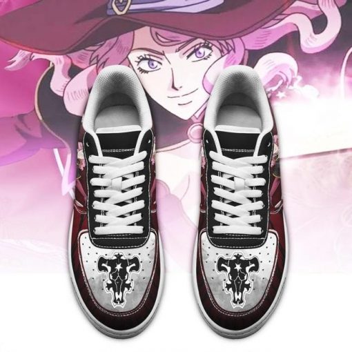 Vanessa Enoteca Air Force Sneakers Black Bull Knight Black Clover Anime Shoes - 2 - GearAnime