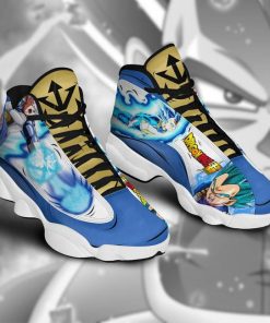 Vegeta Blue Jordan 13 Sneakers Dragon Ball Super Anime Custom Shoes - 3 - GearAnime