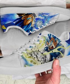 Vegeta Blue Skate Shoes Dragon Ball Anime Custom Shoes PN09 - 2 - GearAnime